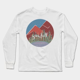 Snowfall / Nature Camping Trip Long Sleeve T-Shirt